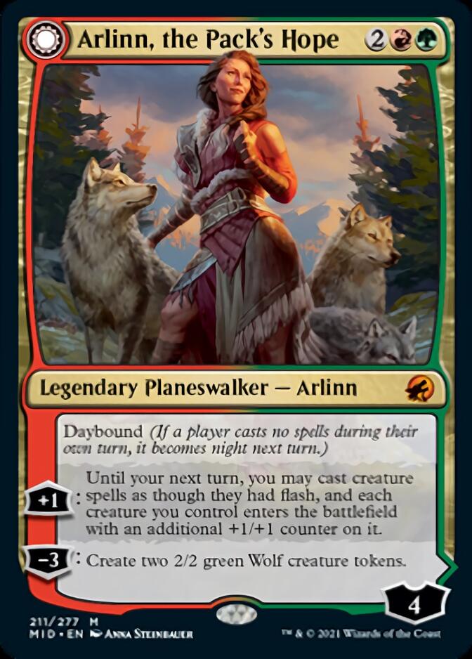 Arlinn, the Pack's Hope // Arlinn, the Moon's Fury [Innistrad: Midnight Hunt] - The Mythic Store | 24h Order Processing