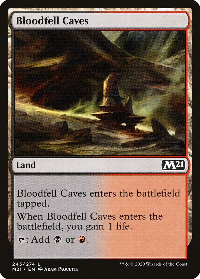 Bloodfell Caves [Core Set 2021] - The Mythic Store | 24h Order Processing