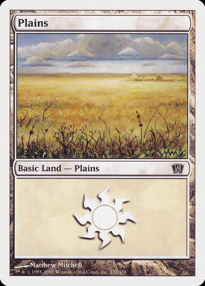 Plains (332) [Eighth Edition] - The Mythic Store | 24h Order Processing