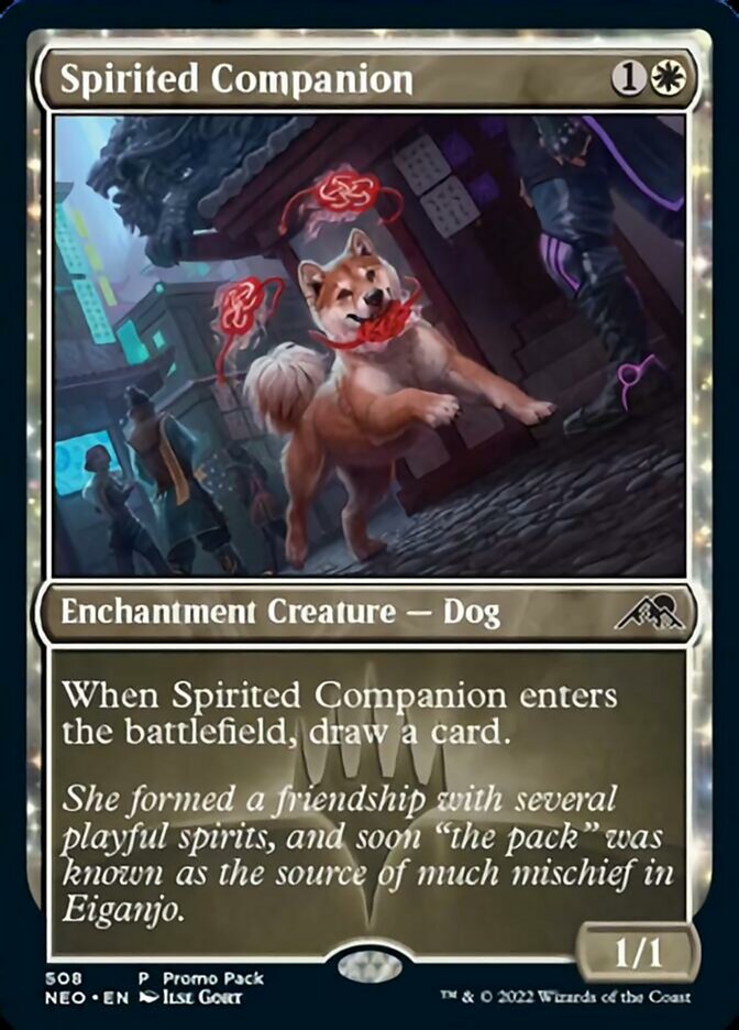 Spirited Companion (Promo Pack) [Kamigawa: Neon Dynasty Promos] - The Mythic Store | 24h Order Processing