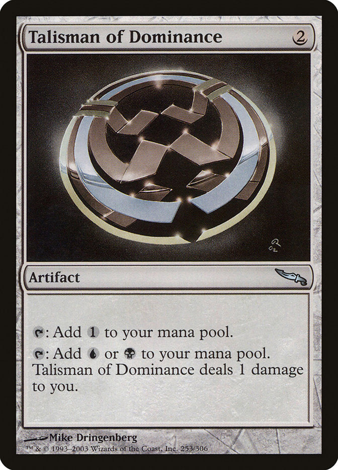 Talisman of Dominance [Mirrodin] - The Mythic Store | 24h Order Processing