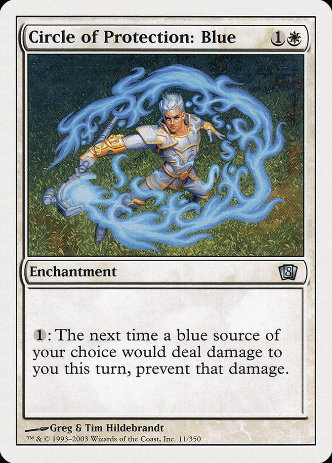 Circle of Protection: Blue [Eighth Edition] - The Mythic Store | 24h Order Processing