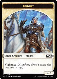 Knight // Zombie Double-Sided Token (Game Night) [Core Set 2019 Tokens] - The Mythic Store | 24h Order Processing