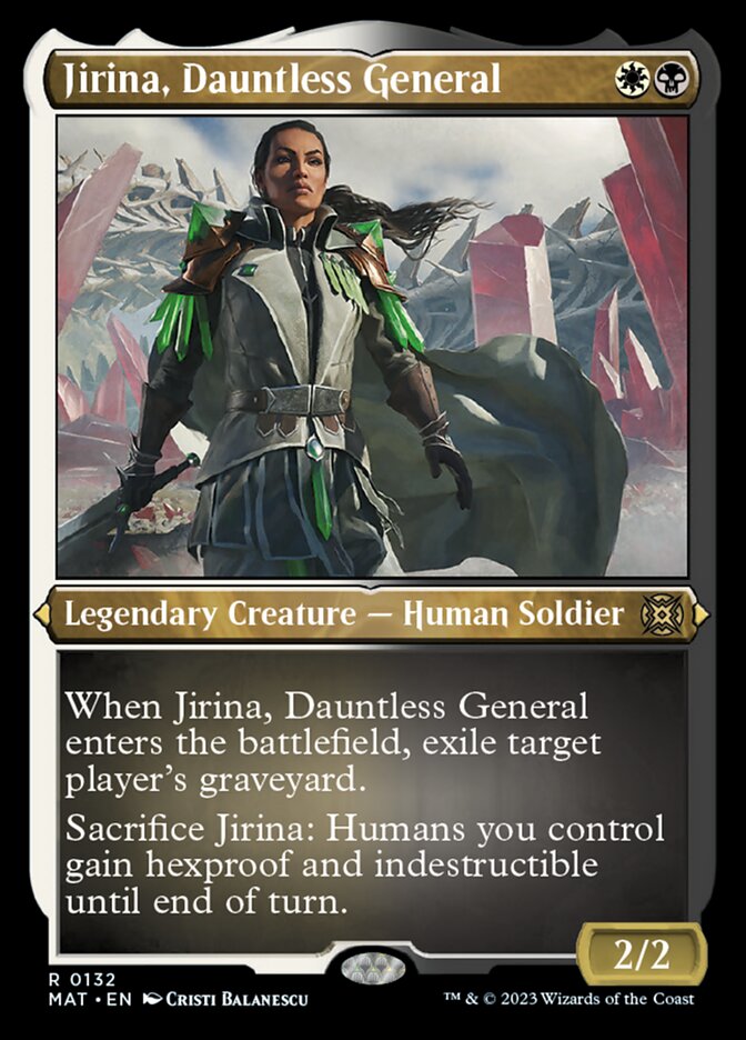 Jirina, Dauntless General (Foil Etched) [March of the Machine: The Aftermath] - The Mythic Store | 24h Order Processing