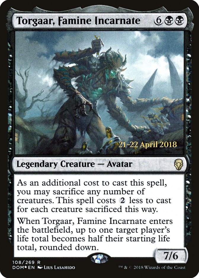 Torgaar, Famine Incarnate [Dominaria Prerelease Promos] - The Mythic Store | 24h Order Processing