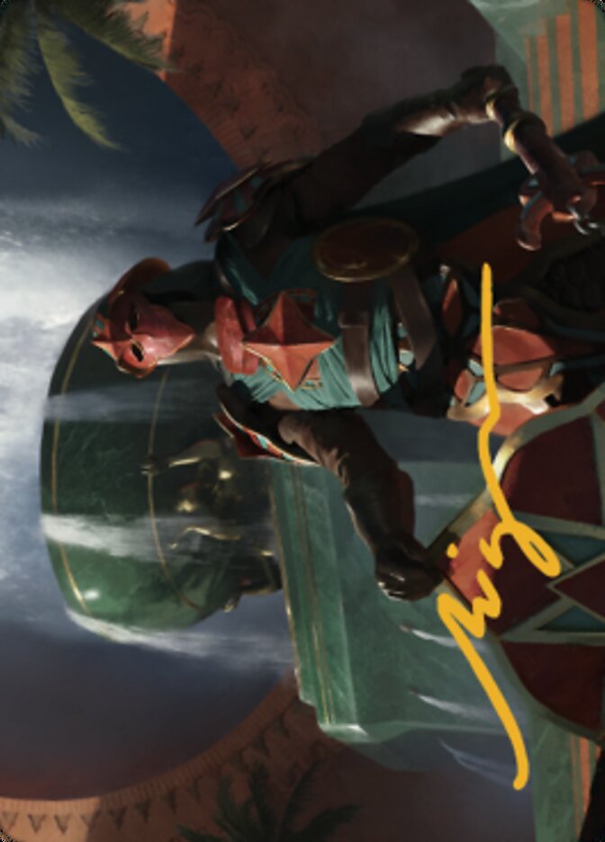 Tomakul Honor Guard Art Card (Gold-Stamped Signature) [The Brothers' War Art Series] - The Mythic Store | 24h Order Processing