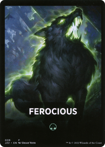Ferocious Theme Card [Jumpstart 2022 Front Cards] - The Mythic Store | 24h Order Processing