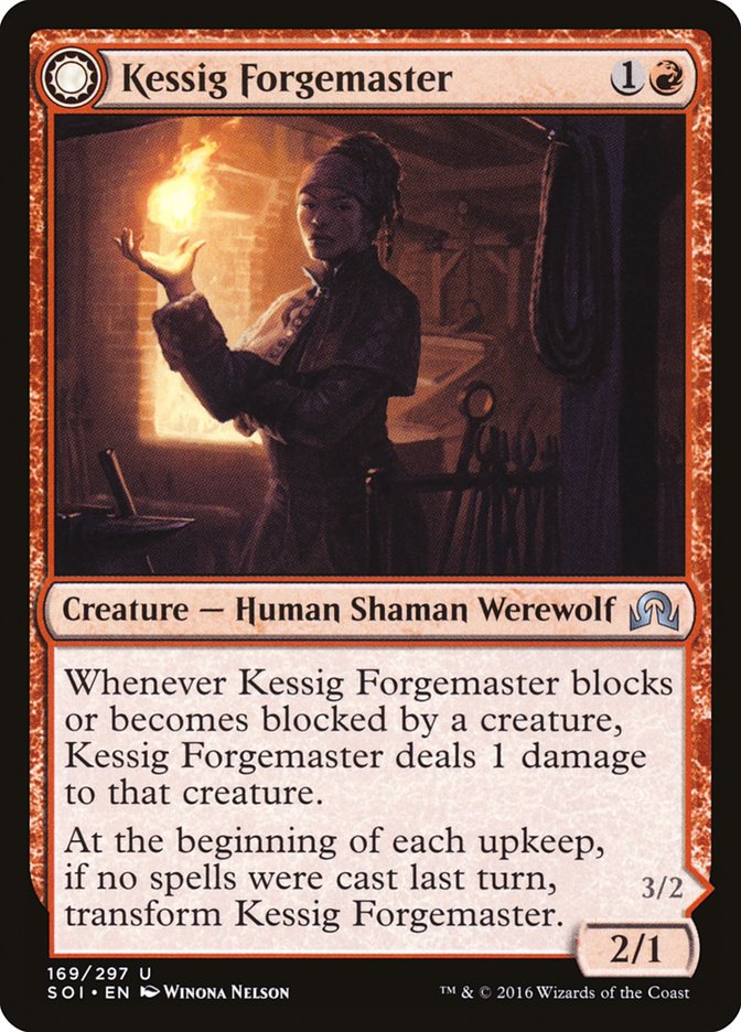 Kessig Forgemaster // Flameheart Werewolf [Shadows over Innistrad] - The Mythic Store | 24h Order Processing