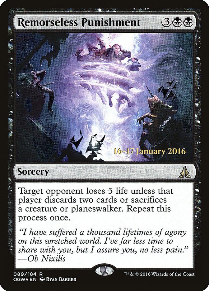 Remorseless Punishment [Oath of the Gatewatch Prerelease Promos] - The Mythic Store | 24h Order Processing