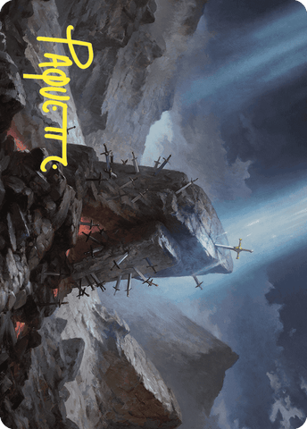 The Irencrag Art Card (Gold-Stamped Signature) [Wilds of Eldraine Art Series] - The Mythic Store | 24h Order Processing
