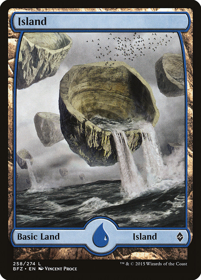 Island (258) (Full Art) [Battle for Zendikar] - The Mythic Store | 24h Order Processing