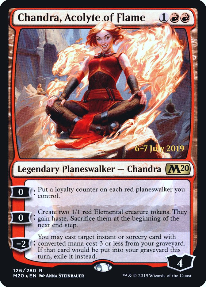 Chandra, Acolyte of Flame [Core Set 2020 Prerelease Promos] - The Mythic Store | 24h Order Processing