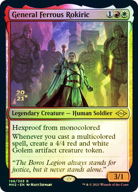 General Ferrous Rokiric [Modern Horizons 2 Prerelease Promos] - The Mythic Store | 24h Order Processing