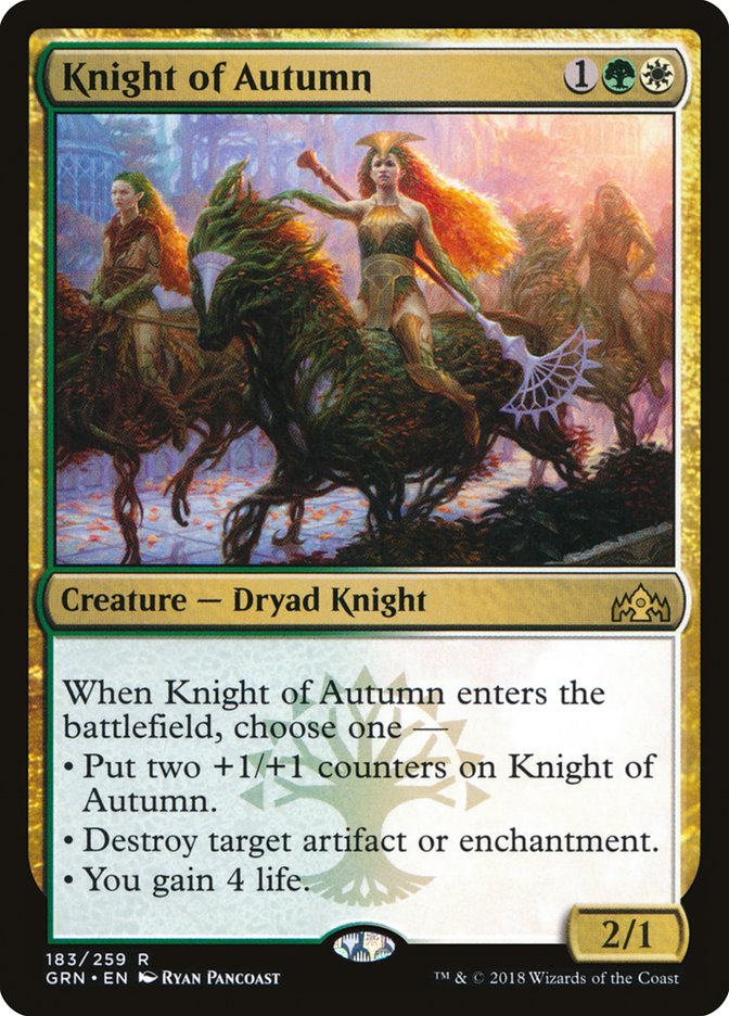 Knight of Autumn [Guilds of Ravnica] - The Mythic Store | 24h Order Processing