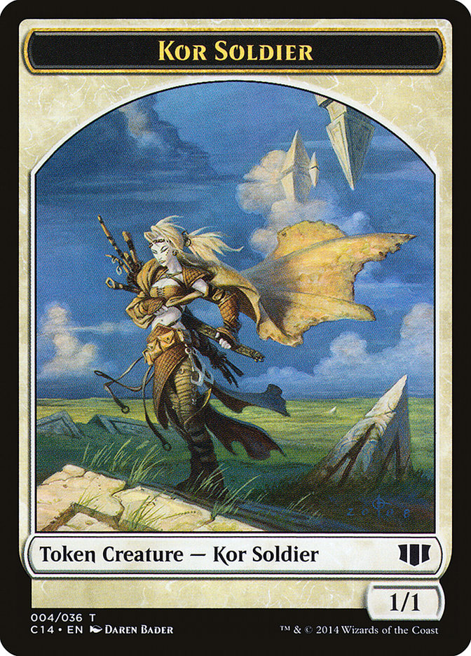 Kor Soldier // Pegasus Double-Sided Token [Commander 2014 Tokens] - The Mythic Store | 24h Order Processing