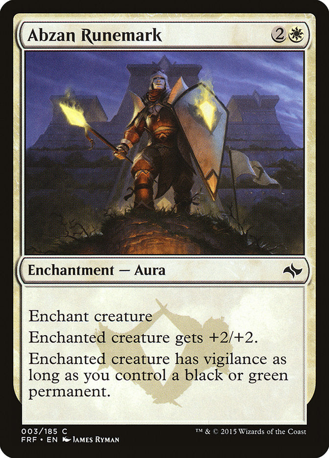 Abzan Runemark [Fate Reforged] - The Mythic Store | 24h Order Processing