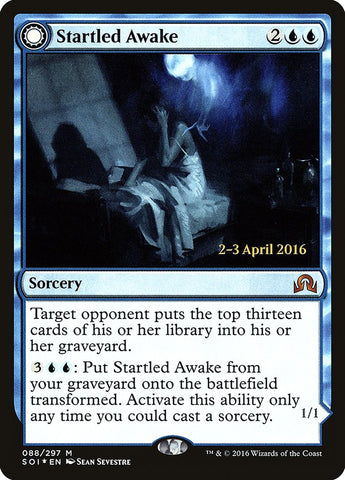 Startled Awake // Persistent Nightmare [Shadows over Innistrad Prerelease Promos] - The Mythic Store | 24h Order Processing