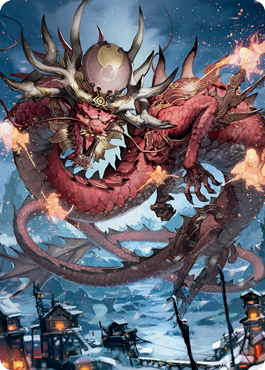 Atsushi, the Blazing Sky 2 Art Card [Kamigawa: Neon Dynasty Art Series] - The Mythic Store | 24h Order Processing