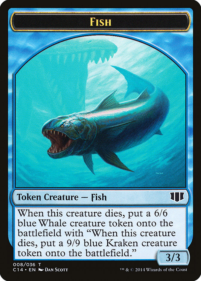 Fish // Zombie (011/036) Double-Sided Token [Commander 2014 Tokens] - The Mythic Store | 24h Order Processing