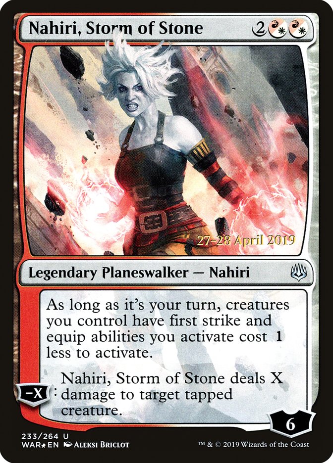 Nahiri, Storm of Stone [War of the Spark Prerelease Promos] - The Mythic Store | 24h Order Processing