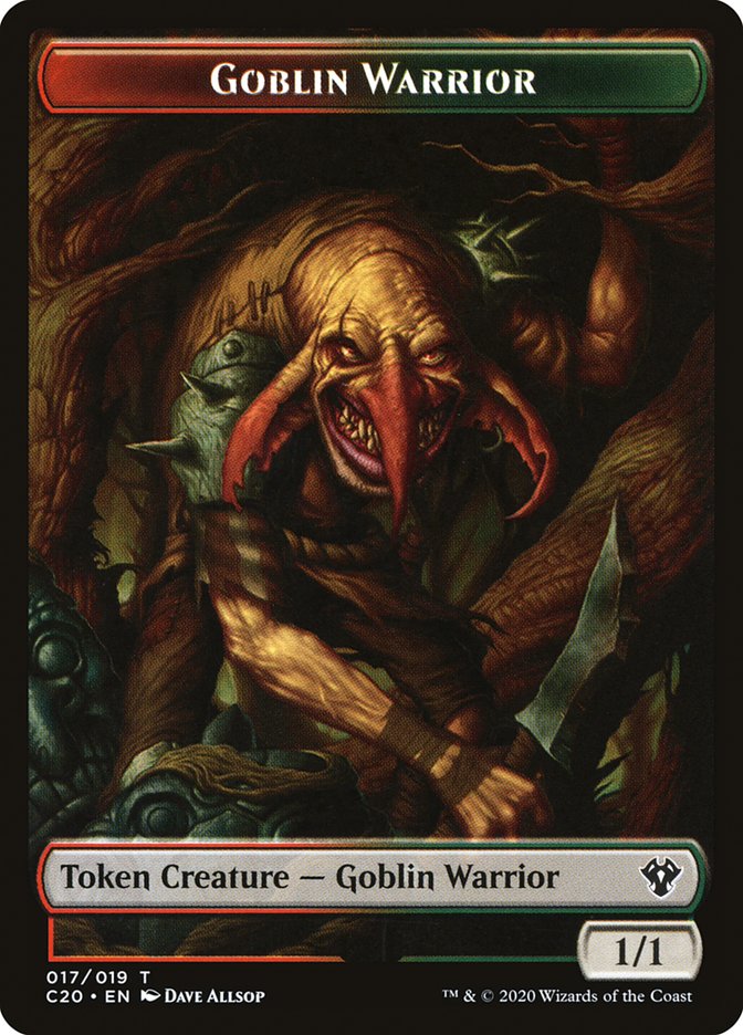 Drake // Goblin Warrior Double-Sided Token [Commander 2020 Tokens] - The Mythic Store | 24h Order Processing