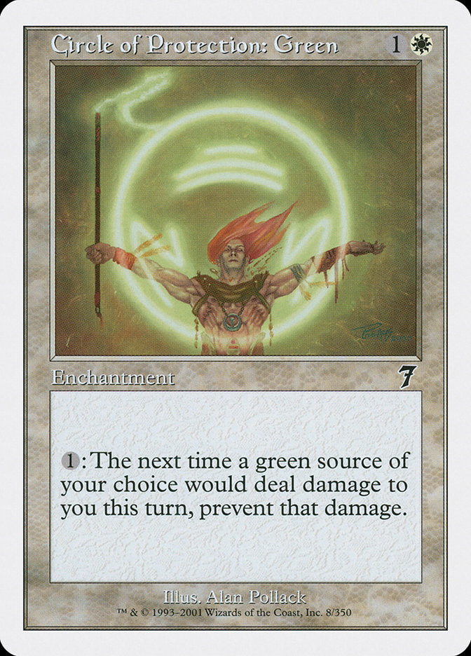Circle of Protection: Green [Seventh Edition] - The Mythic Store | 24h Order Processing