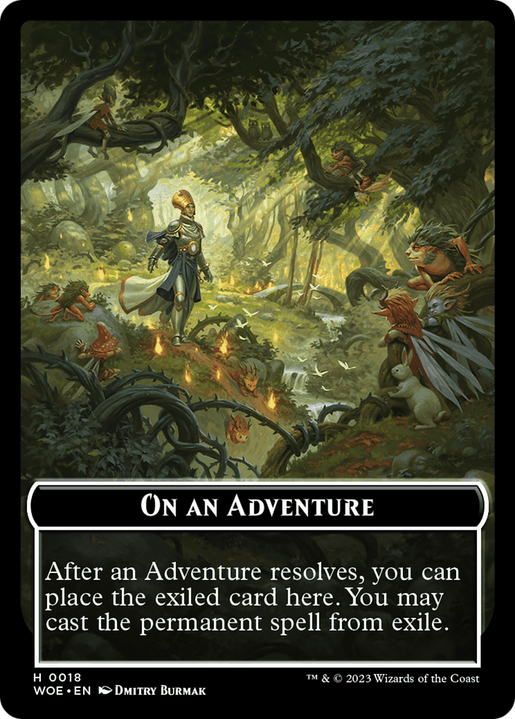 On an Adventure Emblem [Wilds of Eldraine Tokens] - The Mythic Store | 24h Order Processing