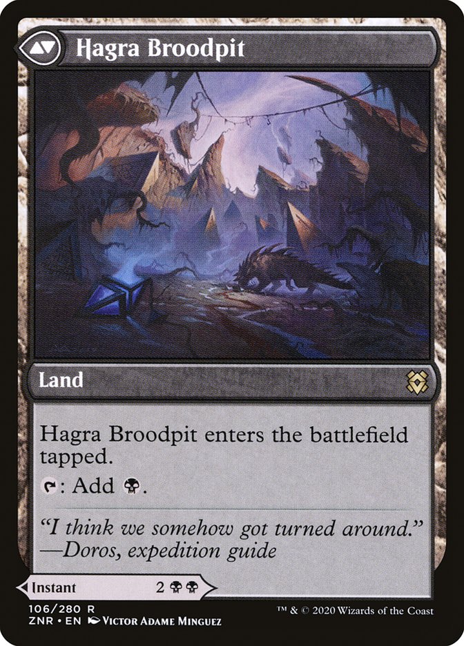 Hagra Mauling // Hagra Broodpit [Zendikar Rising] - The Mythic Store | 24h Order Processing