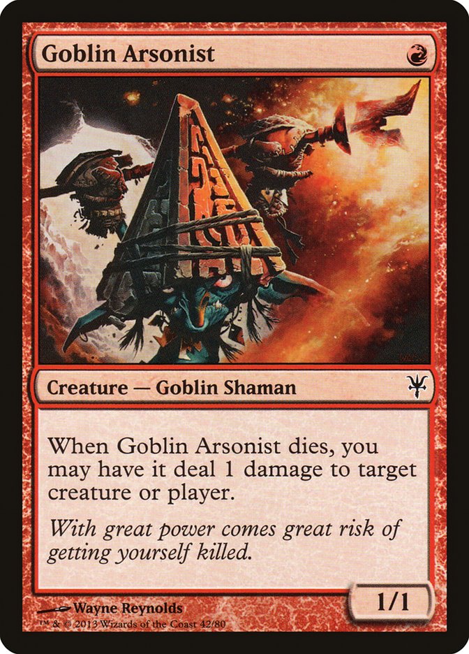 Goblin Arsonist [Duel Decks: Sorin vs. Tibalt] - The Mythic Store | 24h Order Processing
