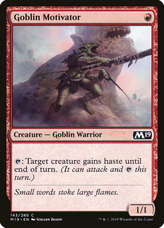 Goblin Motivator [Core Set 2019] - The Mythic Store | 24h Order Processing