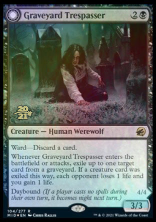 Graveyard Trespasser // Graveyard Glutton [Innistrad: Midnight Hunt Prerelease Promos] - The Mythic Store | 24h Order Processing