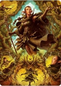 Nissa of Shadowed Boughs 2 Art Card [Zendikar Rising Art Series] - The Mythic Store | 24h Order Processing