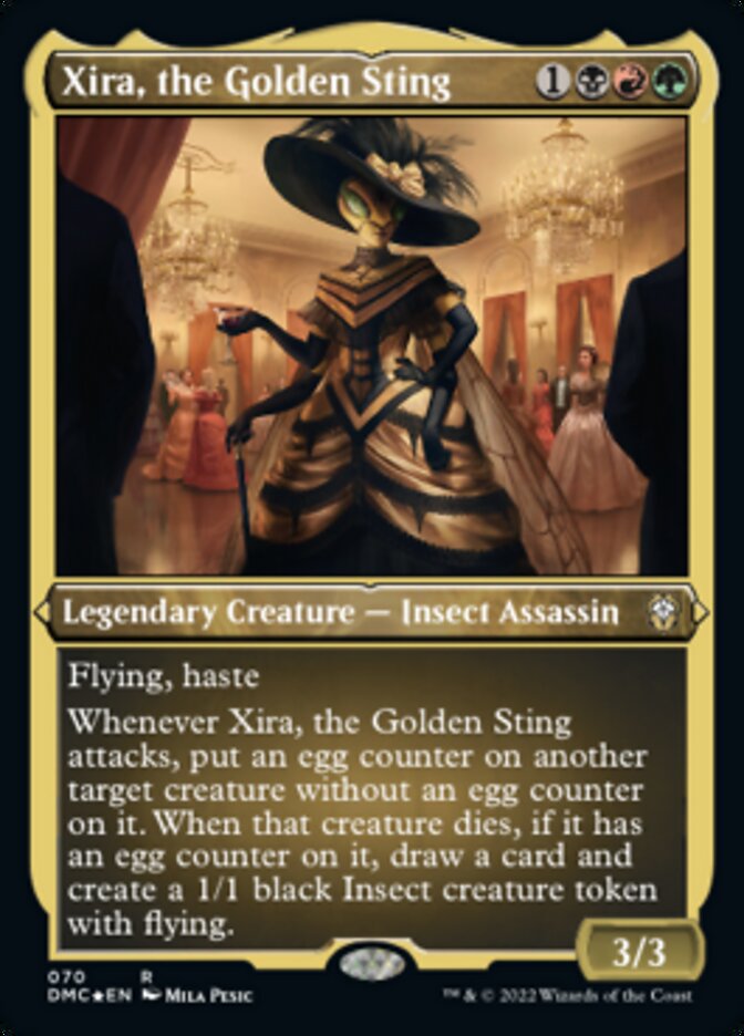 Xira, the Golden Sting (Foil Etched) [Dominaria United Commander] - The Mythic Store | 24h Order Processing