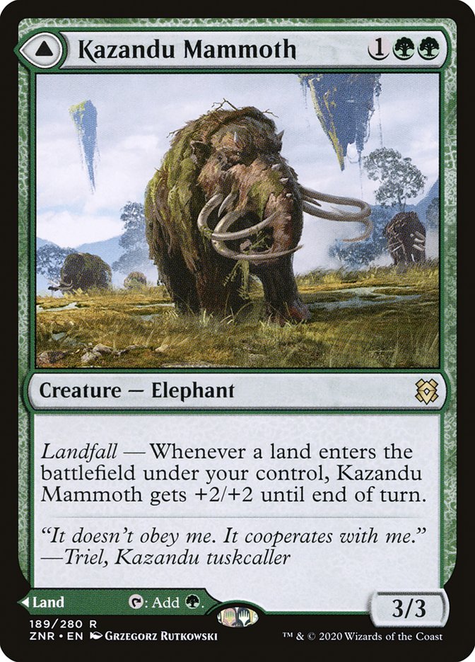 Kazandu Mammoth // Kazandu Valley [Zendikar Rising] - The Mythic Store | 24h Order Processing