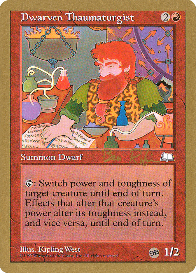 Dwarven Thaumaturgist (Ben Rubin) (SB) [World Championship Decks 1998] - The Mythic Store | 24h Order Processing