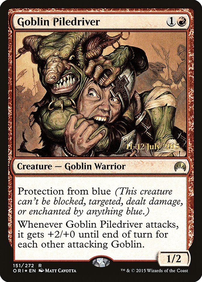 Goblin Piledriver [Magic Origins Prerelease Promos] - The Mythic Store | 24h Order Processing