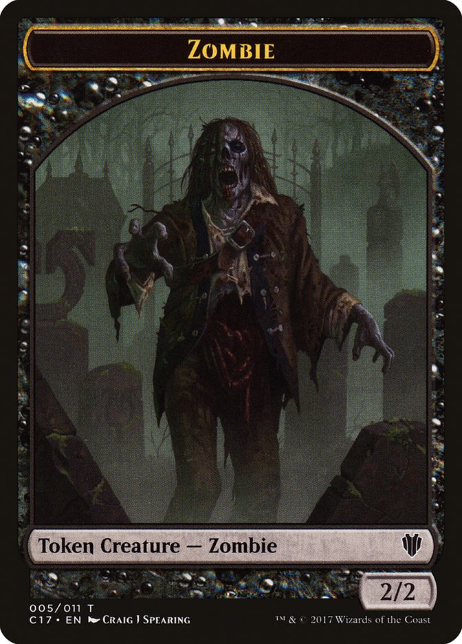 Zombie Token [Commander 2017 Tokens] - The Mythic Store | 24h Order Processing