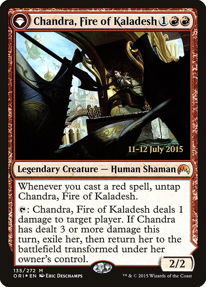 Chandra, Fire of Kaladesh // Chandra, Roaring Flame [Magic Origins Prerelease Promos] - The Mythic Store | 24h Order Processing