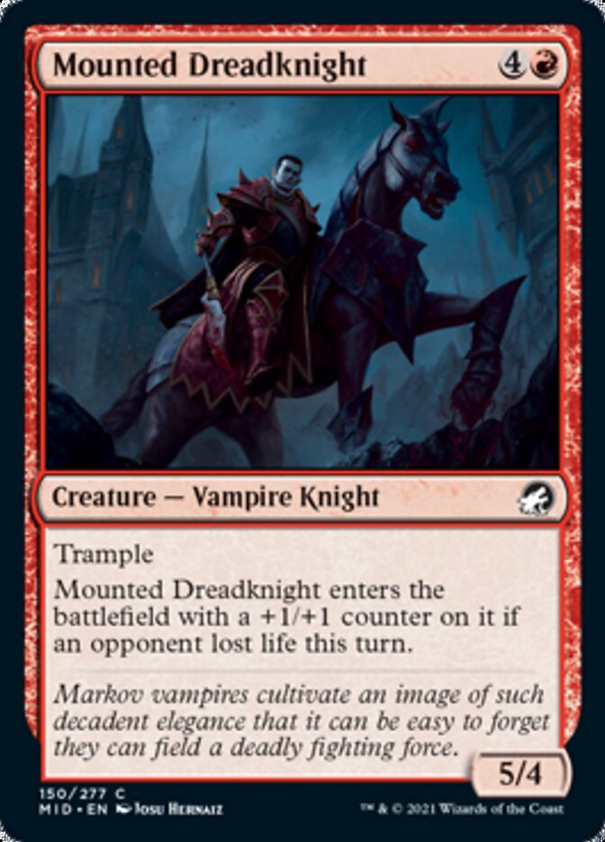 Mounted Dreadknight [Innistrad: Midnight Hunt] - The Mythic Store | 24h Order Processing