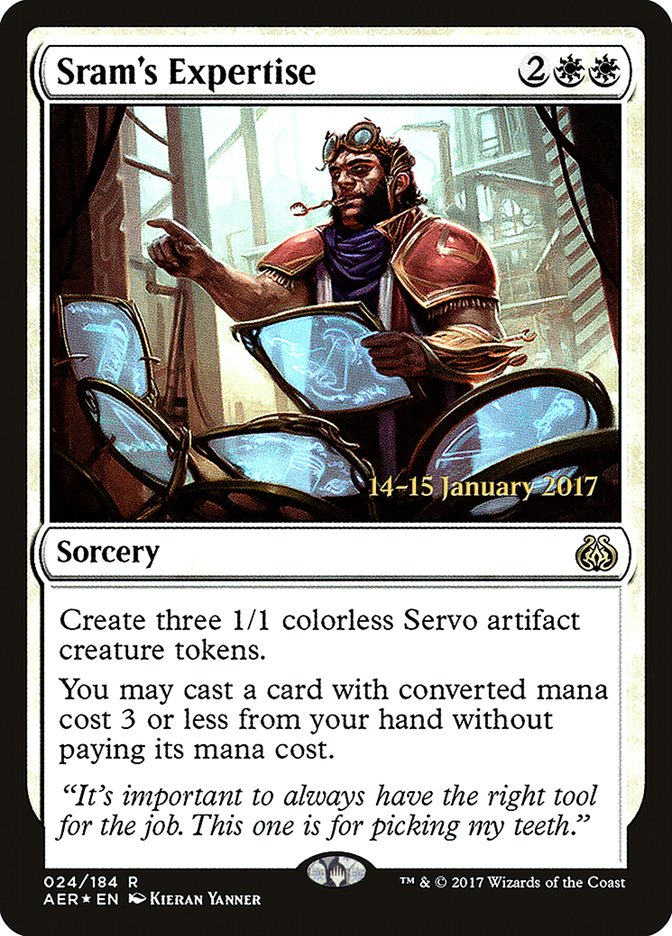 Sram's Expertise [Aether Revolt Prerelease Promos] - The Mythic Store | 24h Order Processing