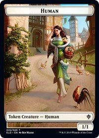Human // Food (18) Double-Sided Token [Throne of Eldraine Tokens] - The Mythic Store | 24h Order Processing