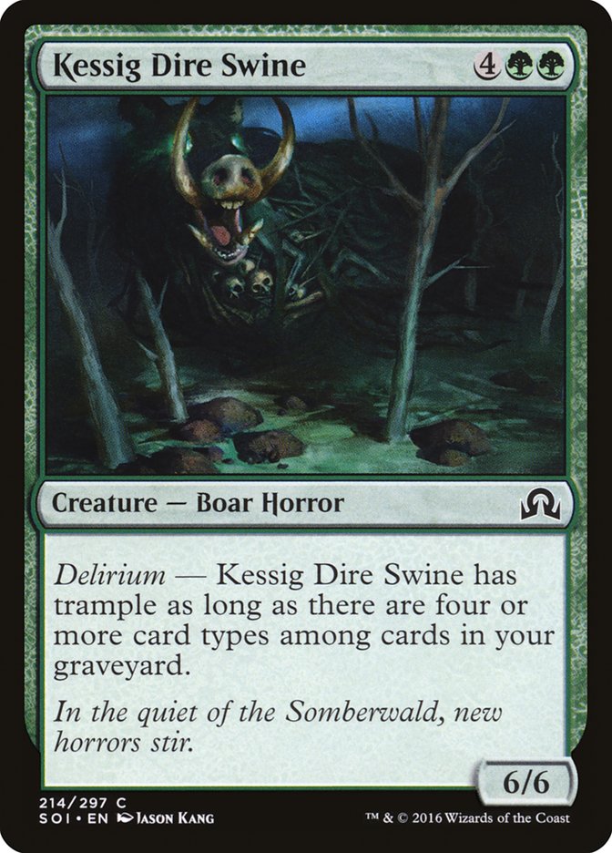 Kessig Dire Swine [Shadows over Innistrad] - The Mythic Store | 24h Order Processing