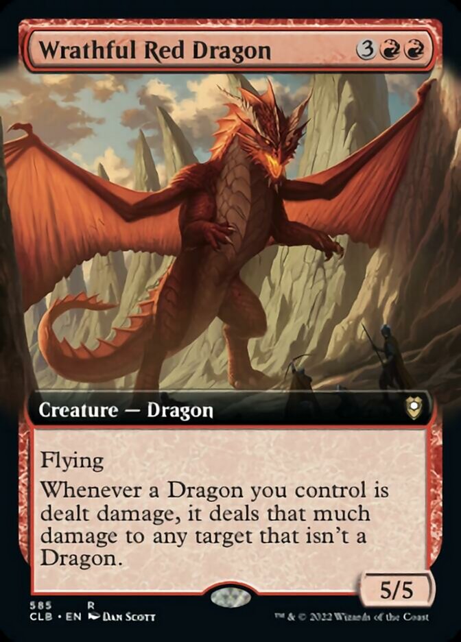 Wrathful Red Dragon (Extended Art) [Commander Legends: Battle for Baldur's Gate] - The Mythic Store | 24h Order Processing