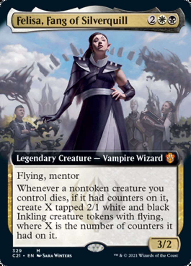 Felisa, Fang of Silverquill (Extended Art) [Commander 2021] - The Mythic Store | 24h Order Processing