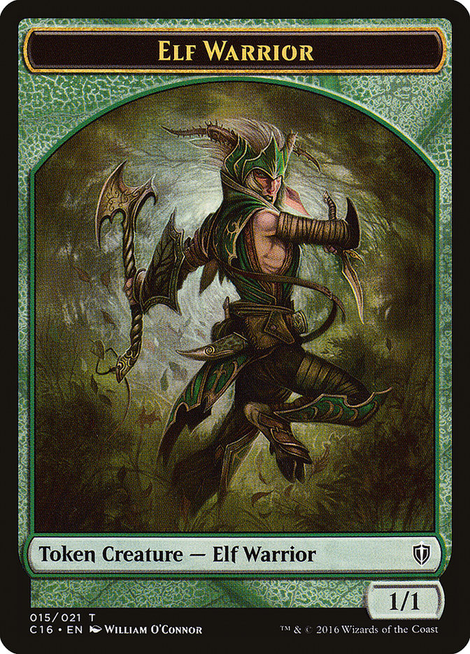 Elf Warrior // Zombie Double-Sided Token [Commander 2016 Tokens] - The Mythic Store | 24h Order Processing