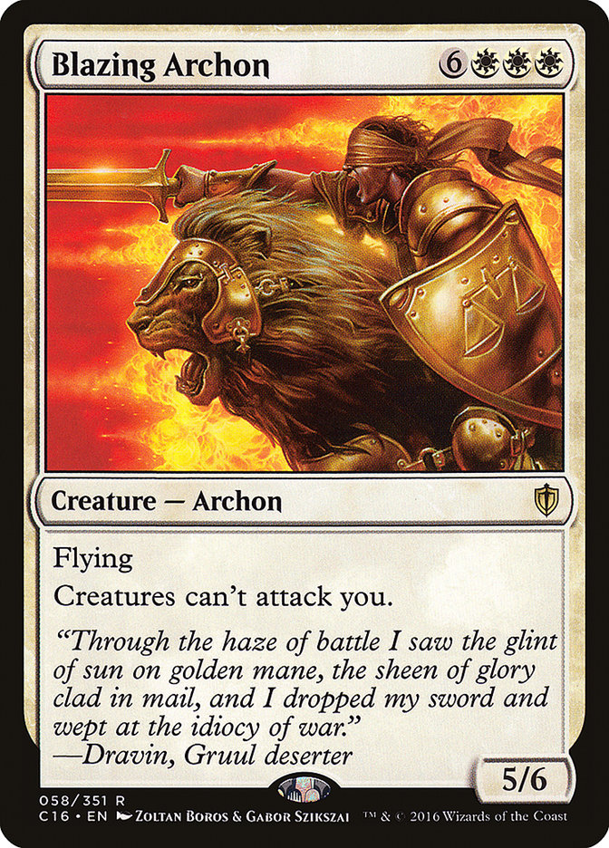 Blazing Archon [Commander 2016] - The Mythic Store | 24h Order Processing