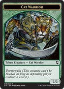 Cat Warrior // Plant Double-Sided Token [Commander 2018 Tokens] - The Mythic Store | 24h Order Processing