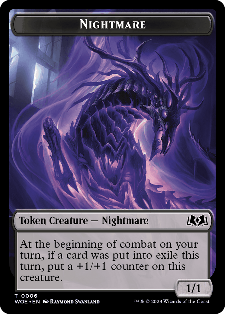 Nightmare // Food (0012) Double-Sided Token [Wilds of Eldraine Tokens] - The Mythic Store | 24h Order Processing