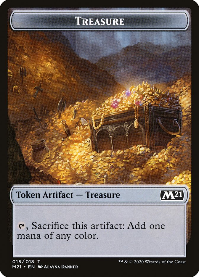 Angel // Treasure Double-Sided Token [Core Set 2021 Tokens] - The Mythic Store | 24h Order Processing