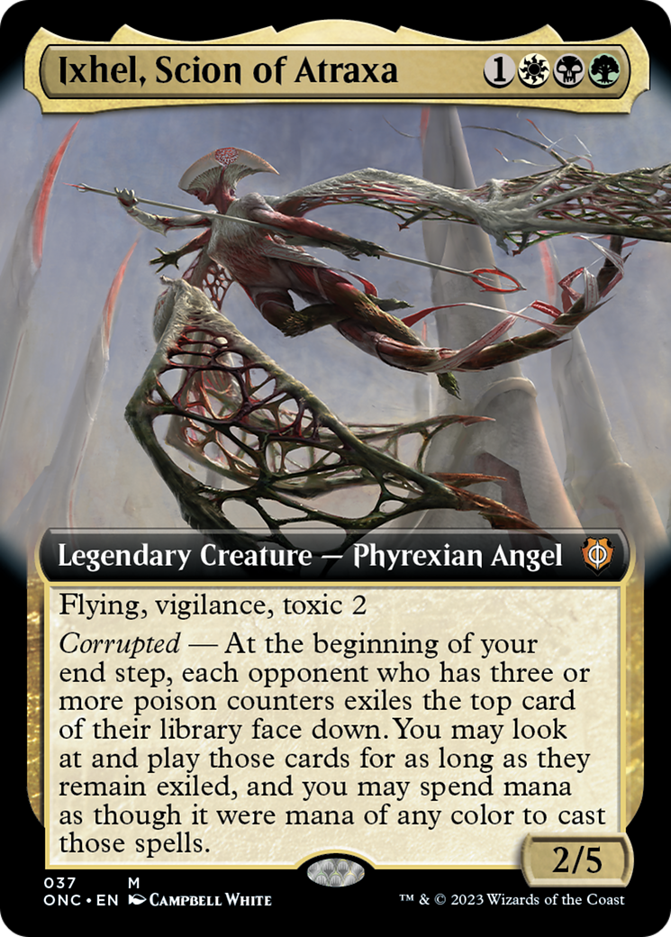 Ixhel, Scion of Atraxa (Extended Art) [Phyrexia: All Will Be One Commander] - The Mythic Store | 24h Order Processing